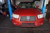 MASKA ZDERZAK BŁOTNIKI LAMPY FORESTER II SG LIFT 33J  SUBARU 2006-2008 CZERWONY GARNET PRZÓD KOMPLETNY