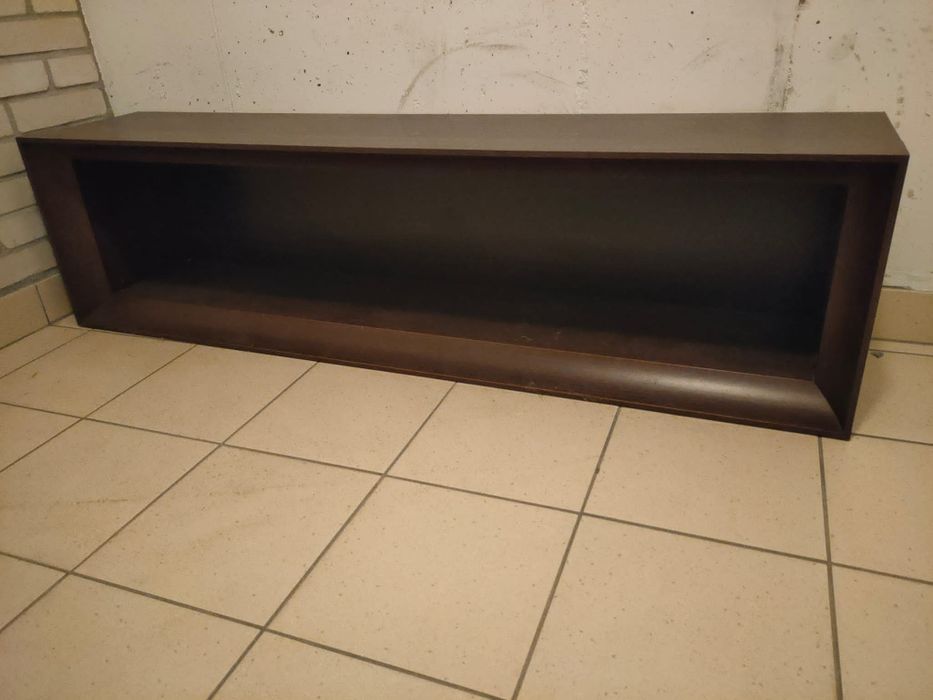 Zestaw mebli: witryna, komoda, szafka rtv, szafka wisząca. Kolor wenge