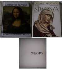 3 albumy: Leonardo da Vinci;Ołtarz Mariacki Wita Stwosza-;Węgry