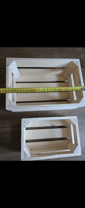 4 skrzynki naturalne nie malowane wyprzedaż