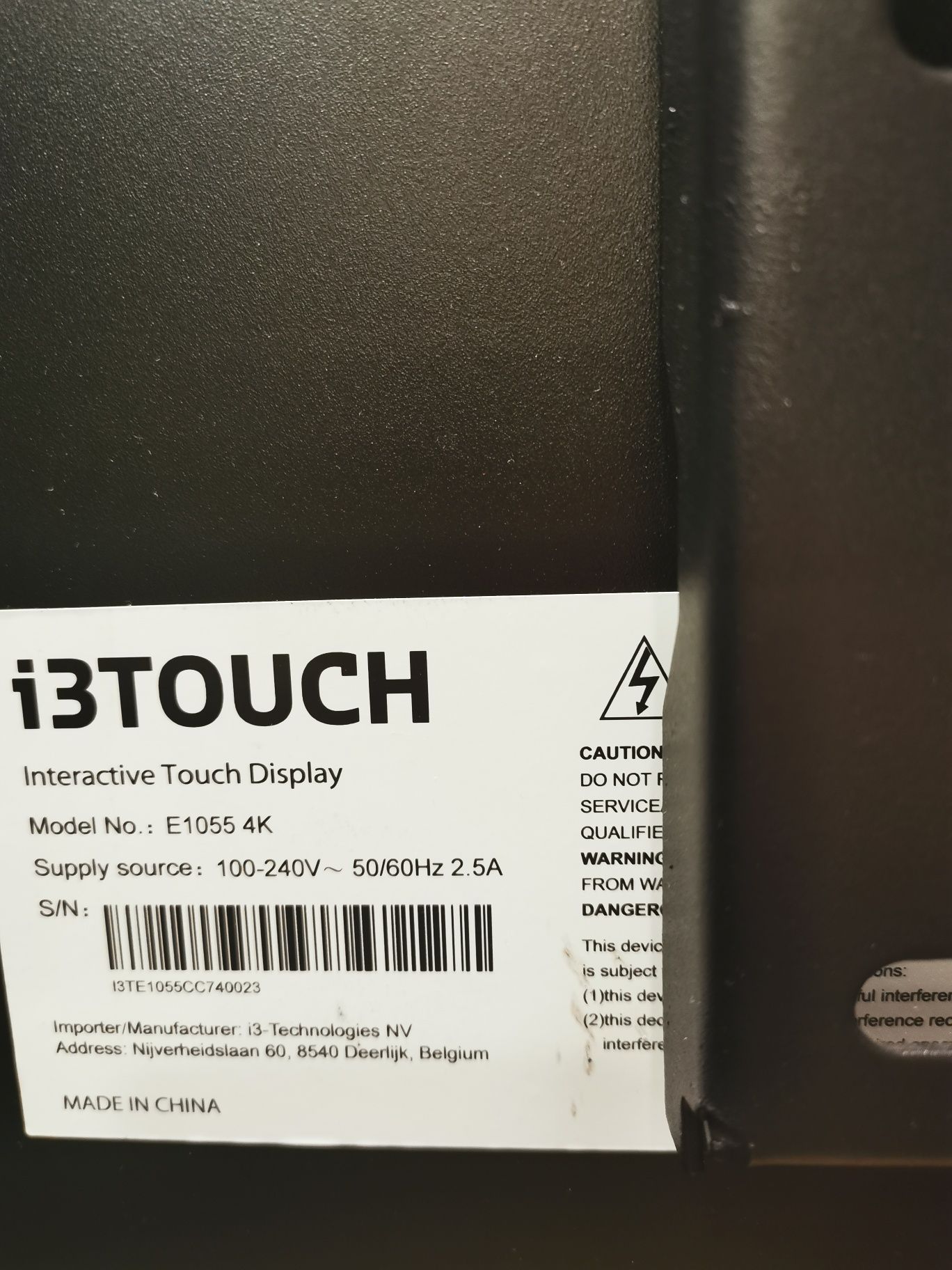 Monitor interaktywny i3 Touch E1055 4K