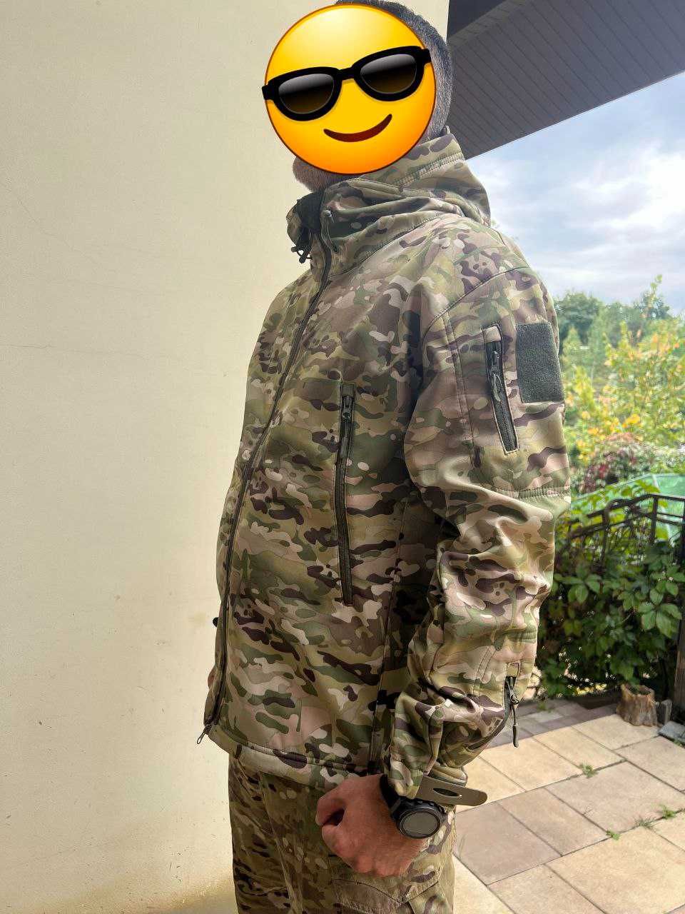 Куртка softshell військова демісезон в кольорах мультикам хакі дезерт