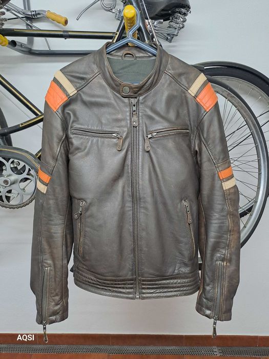 Casaco mota estilo Harley homem