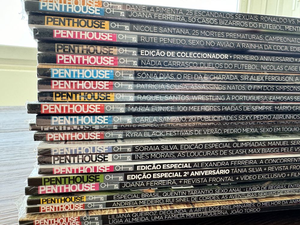 Coleção Revistas Penthouse PT seladas