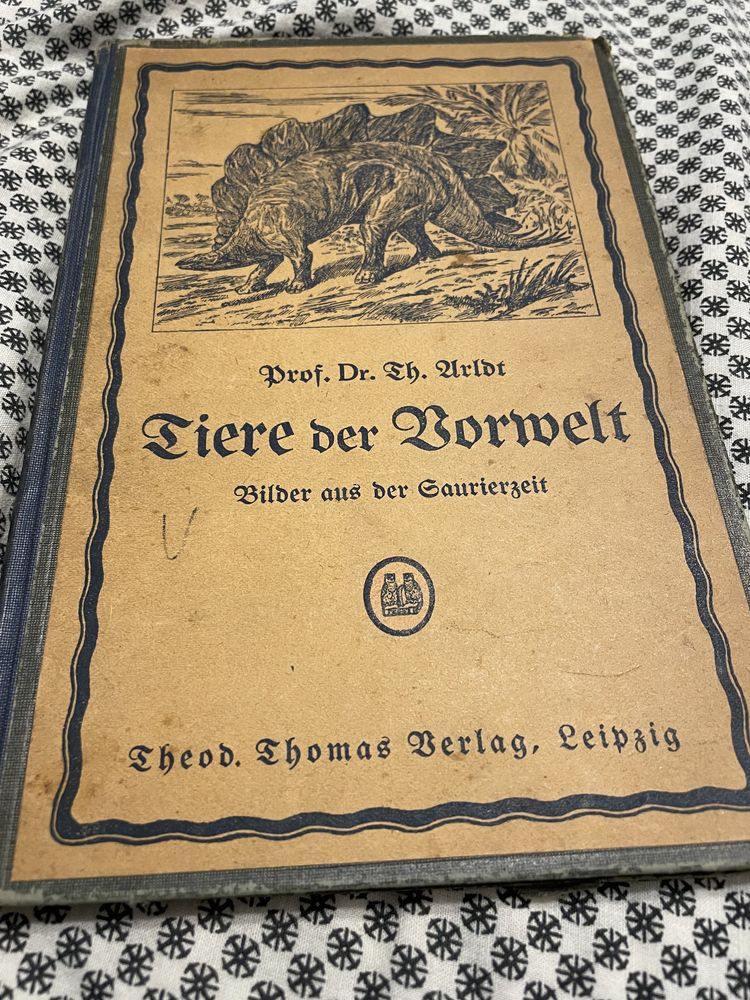 Zeszyt kolekcjonersk 1921 Tiere der Vorwelt Bilder aus der Saurierzeit