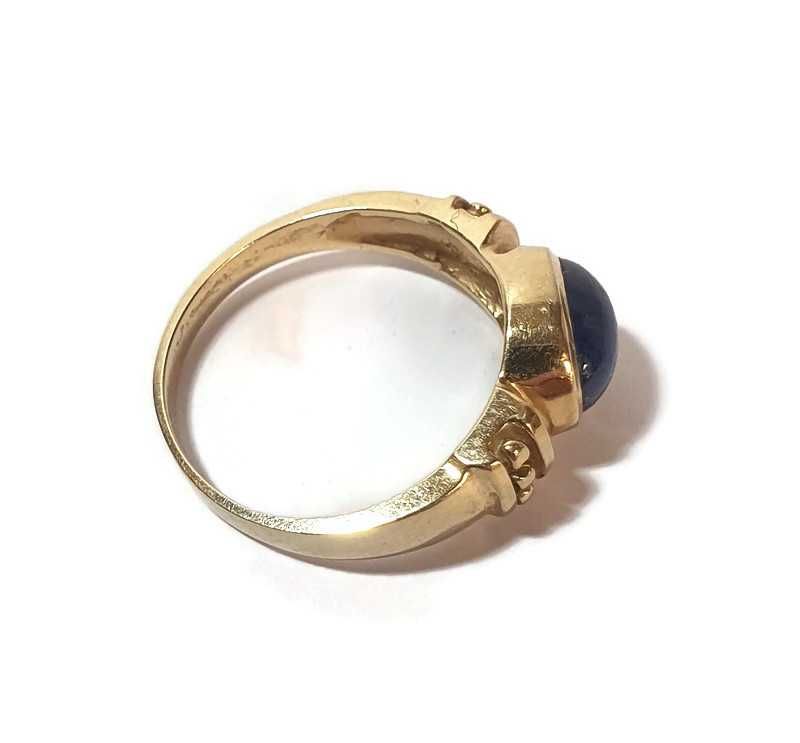 Złoty pierścionek (niebieskie oczko) - 375/2,99g