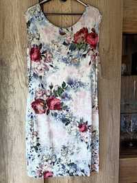 Sukienka w kwiaty, XL, Bialcon