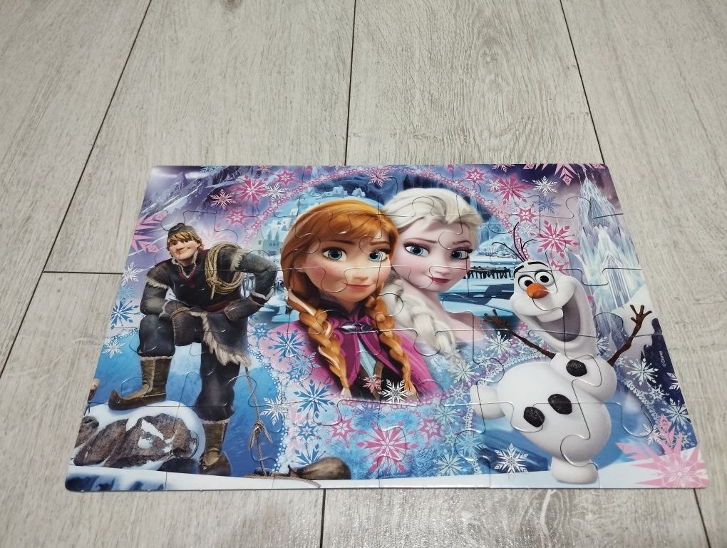 Puzzle Frozen 3 zestawy