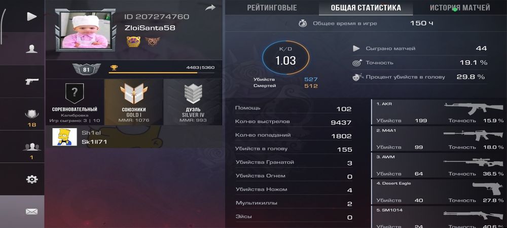 Продам аккаунт в стендоф 2