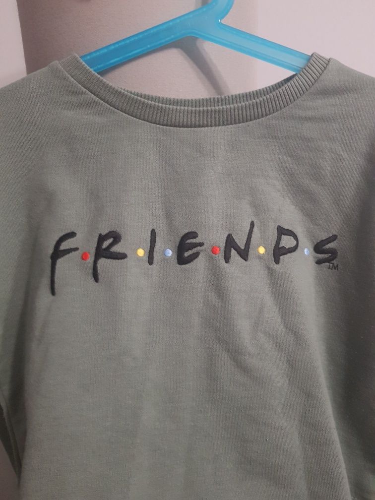 Ciemnozielona bluza Friends rozmiar 128