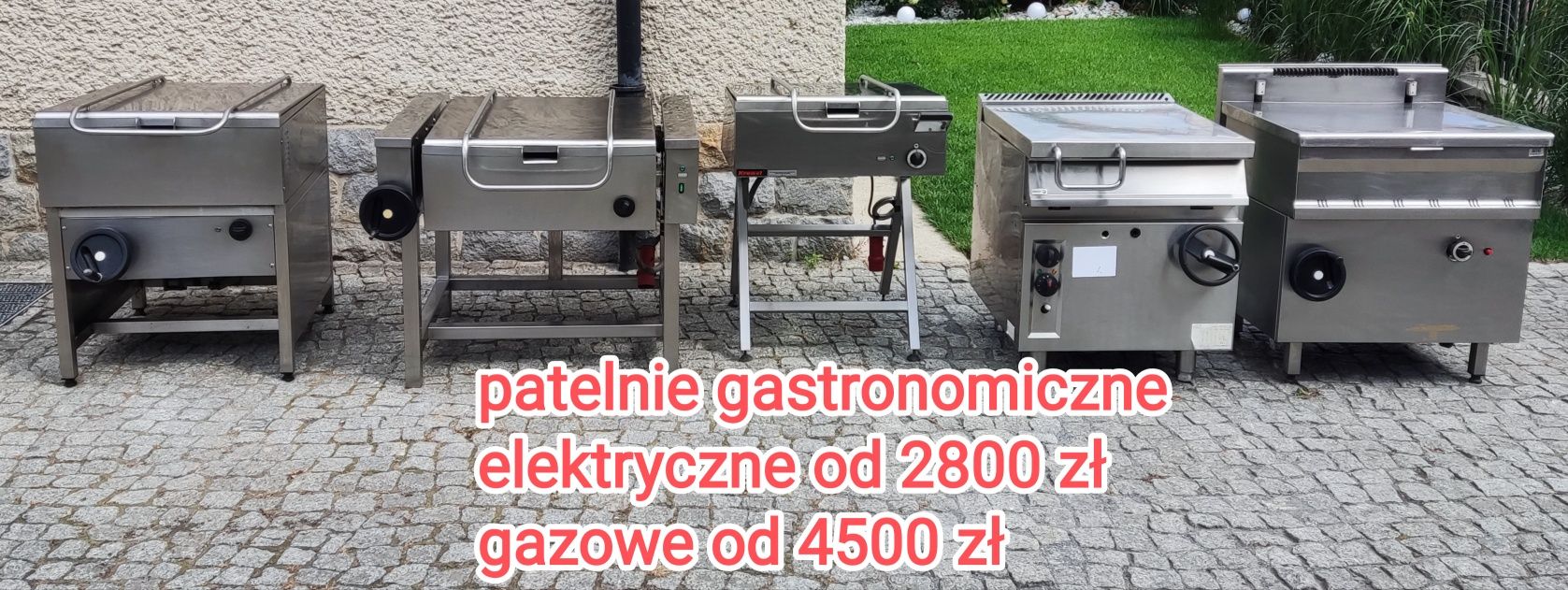 Patelnia gastronomiczna, patelnia gazowa, patelnia elektryczna