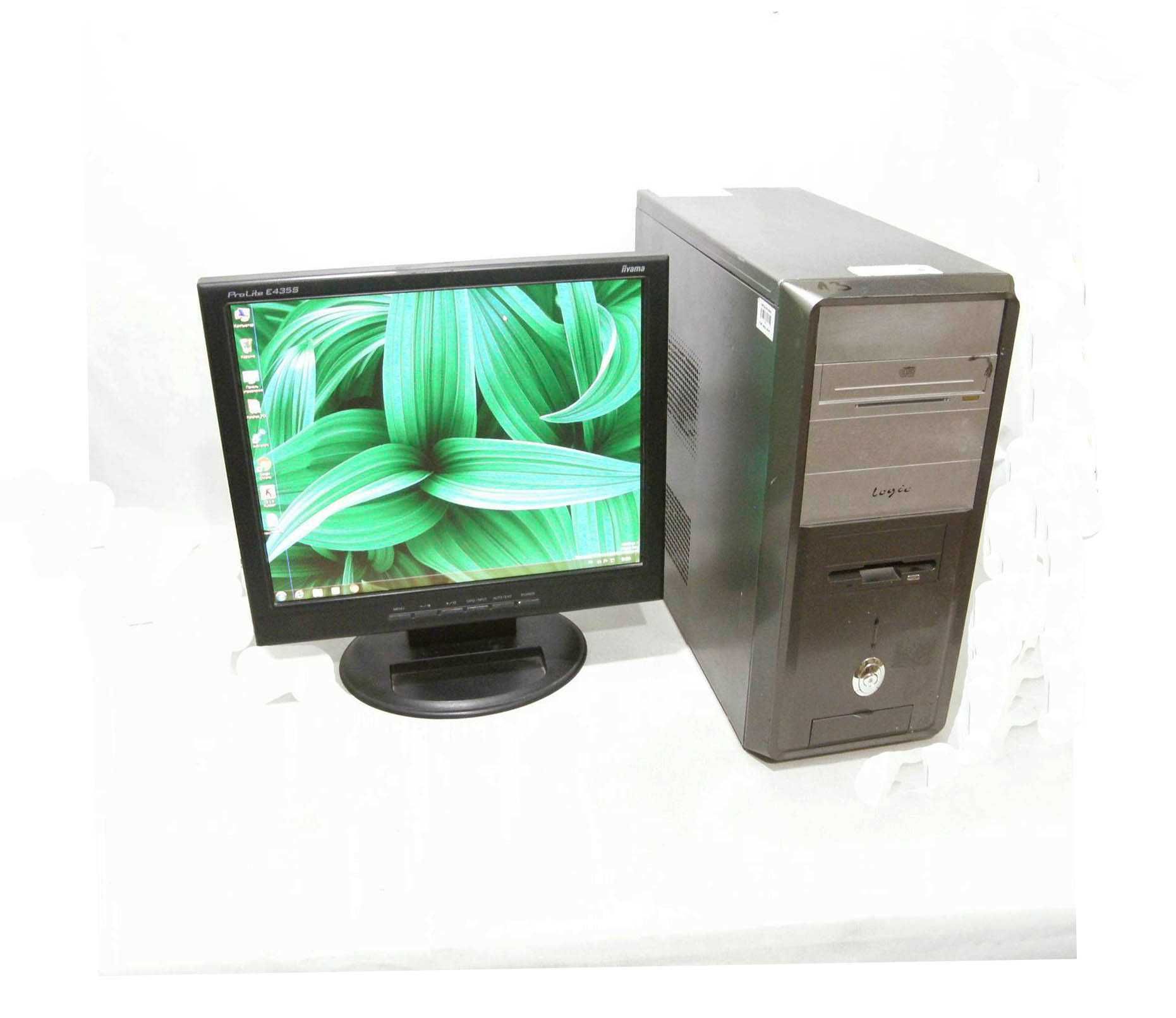 Компьютер с мон AMD 2 ядра 2,9GHz 2 Gb ОЗУ , HDD 80 Gb, мон17