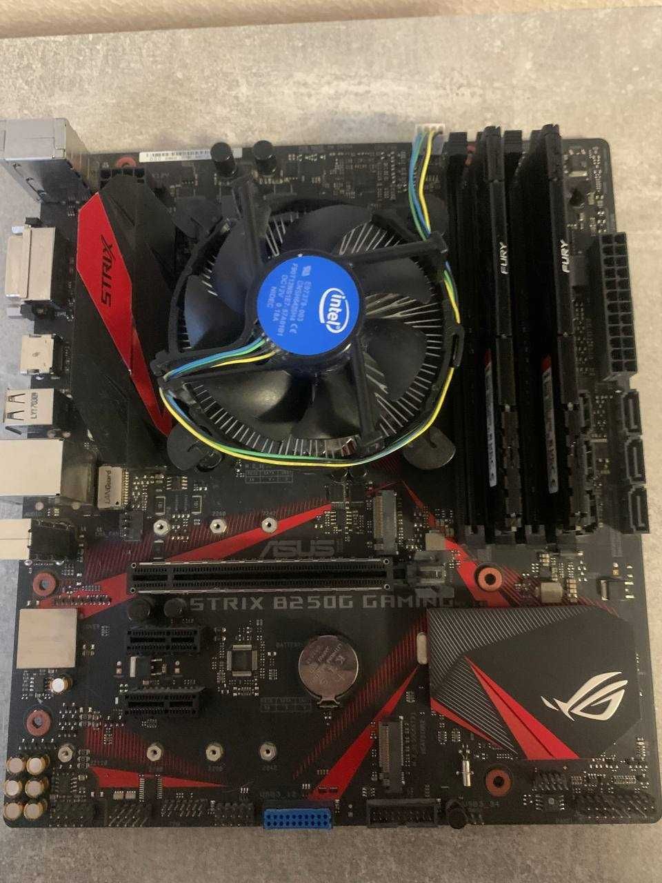 Набор материнская плата Asus b250 G + I5 740 + память ddr4 16GB 3200