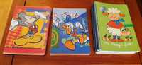 12 Cadernos escolares disney Mickey/Donald quadriculados novos