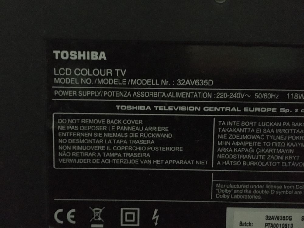 Toshiba Regza 32AV635D