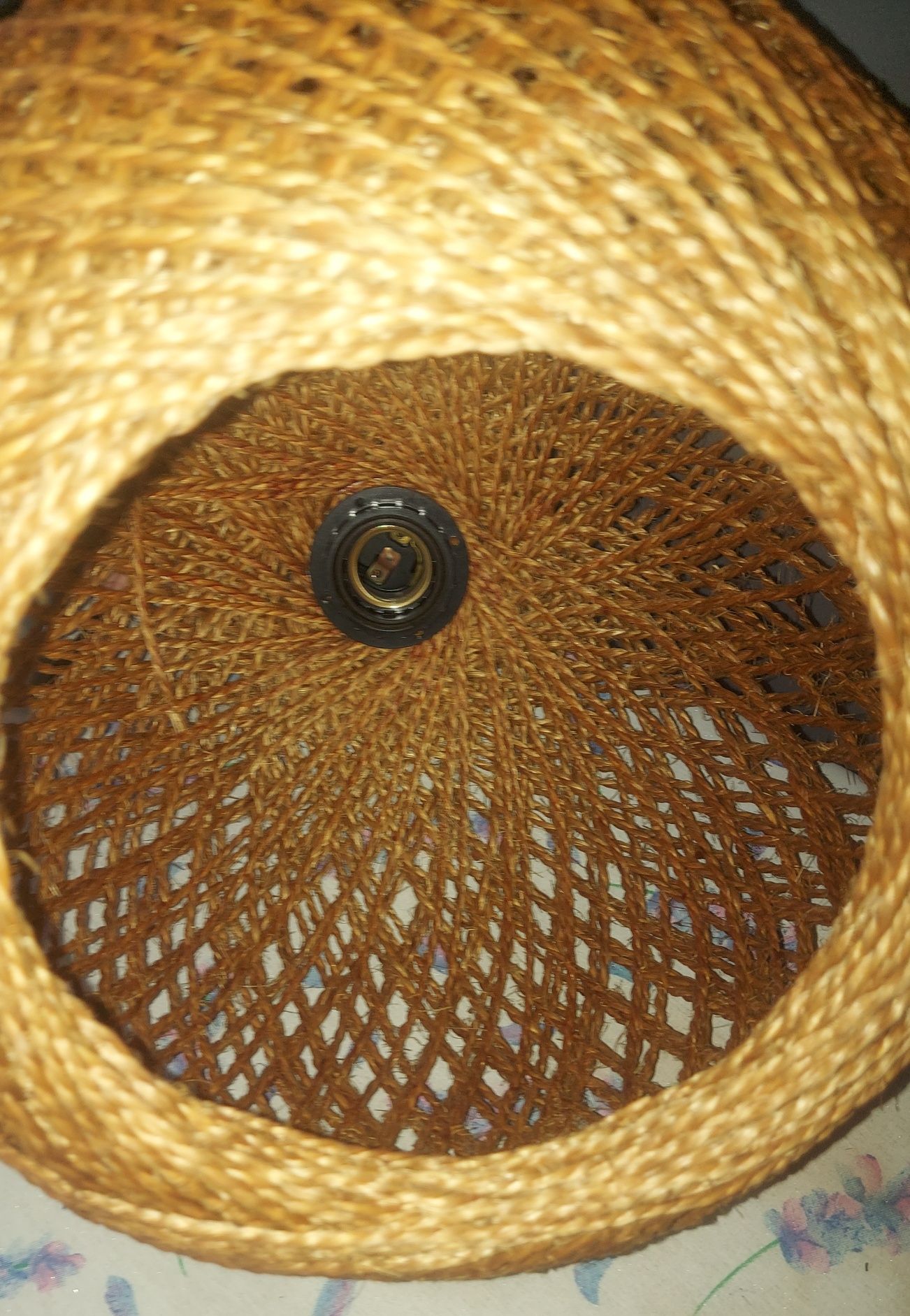 Lampa wisząca sznurkowa