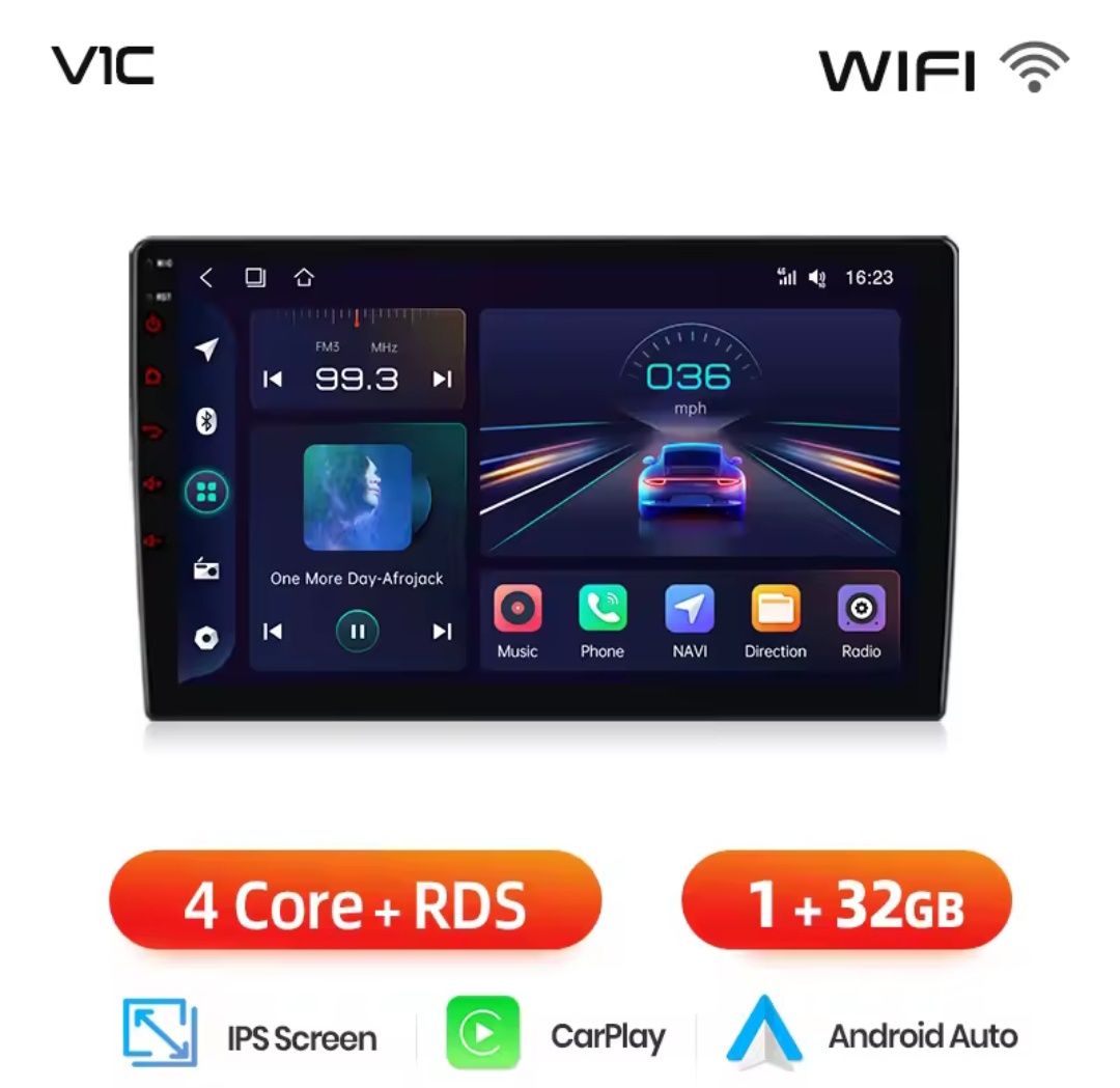 Rádio Android Mazda 323 de 2002-08 CARPLAY WIFI GPS BT novo