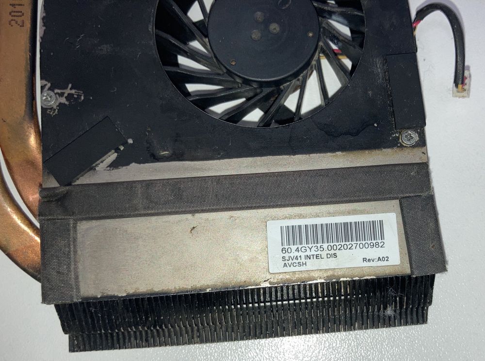 System układ chłodzenia Acer eMachines D640 D730 radiator wentylator
