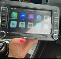 Rádio Multimédia VW Seat Skoda 2GB+64GB GPS Android WiFi Bluetooth USB