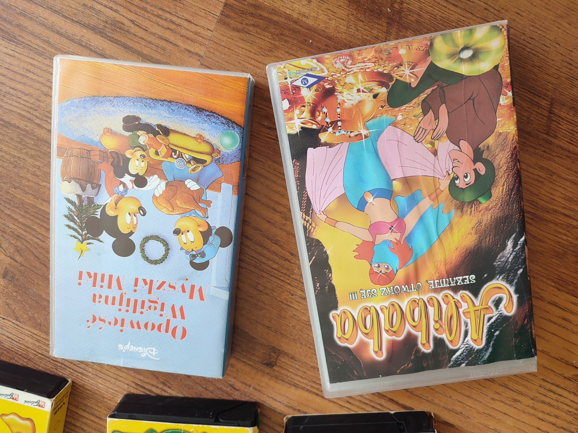 Kultowe bajki VHS 7 sztuk np. Opowieść wigilijna