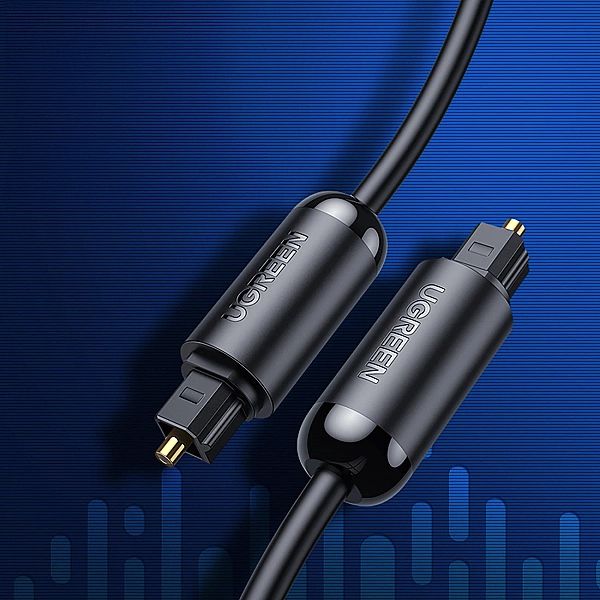 Kabel Ugreen AV122, 70890 optyczny audio Toslink / SPDIF 1m - czarny
