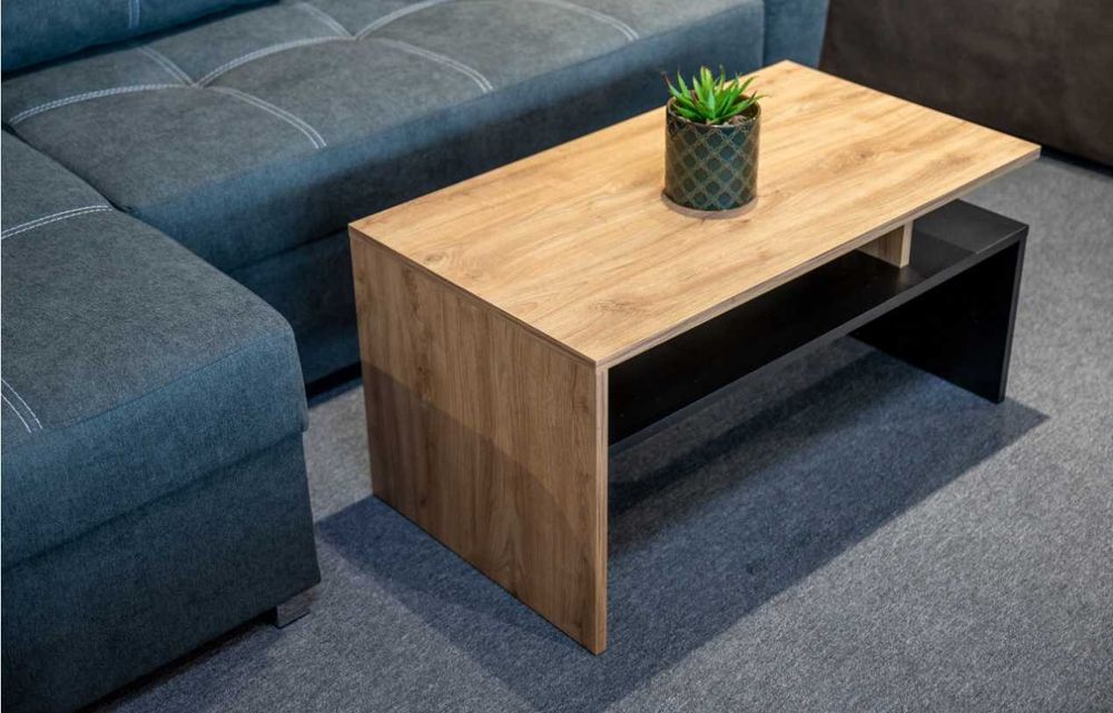 STOLIK Trebia Czarny Dąb Kawowy Ława Nowoczesny | WYPRZEDAŻ -20%