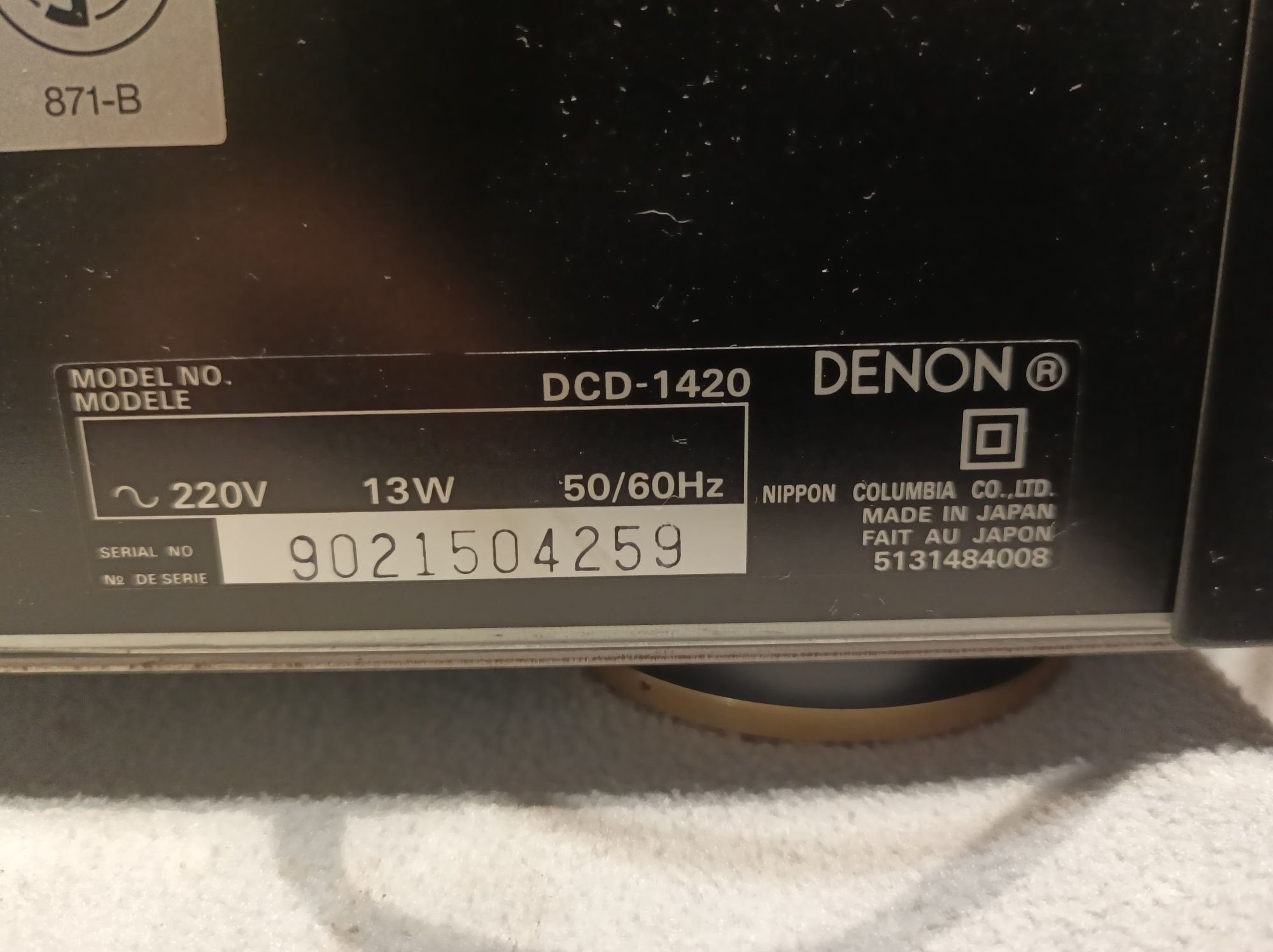 Audiofilski odtwarzacz CD Denon DCD 1420.Japan! Piekny stan!