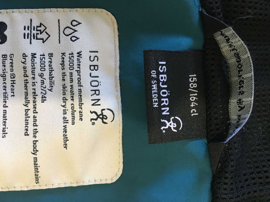 Casaco shell Monsune de sueca Isbjörn 158/164, verde/azul