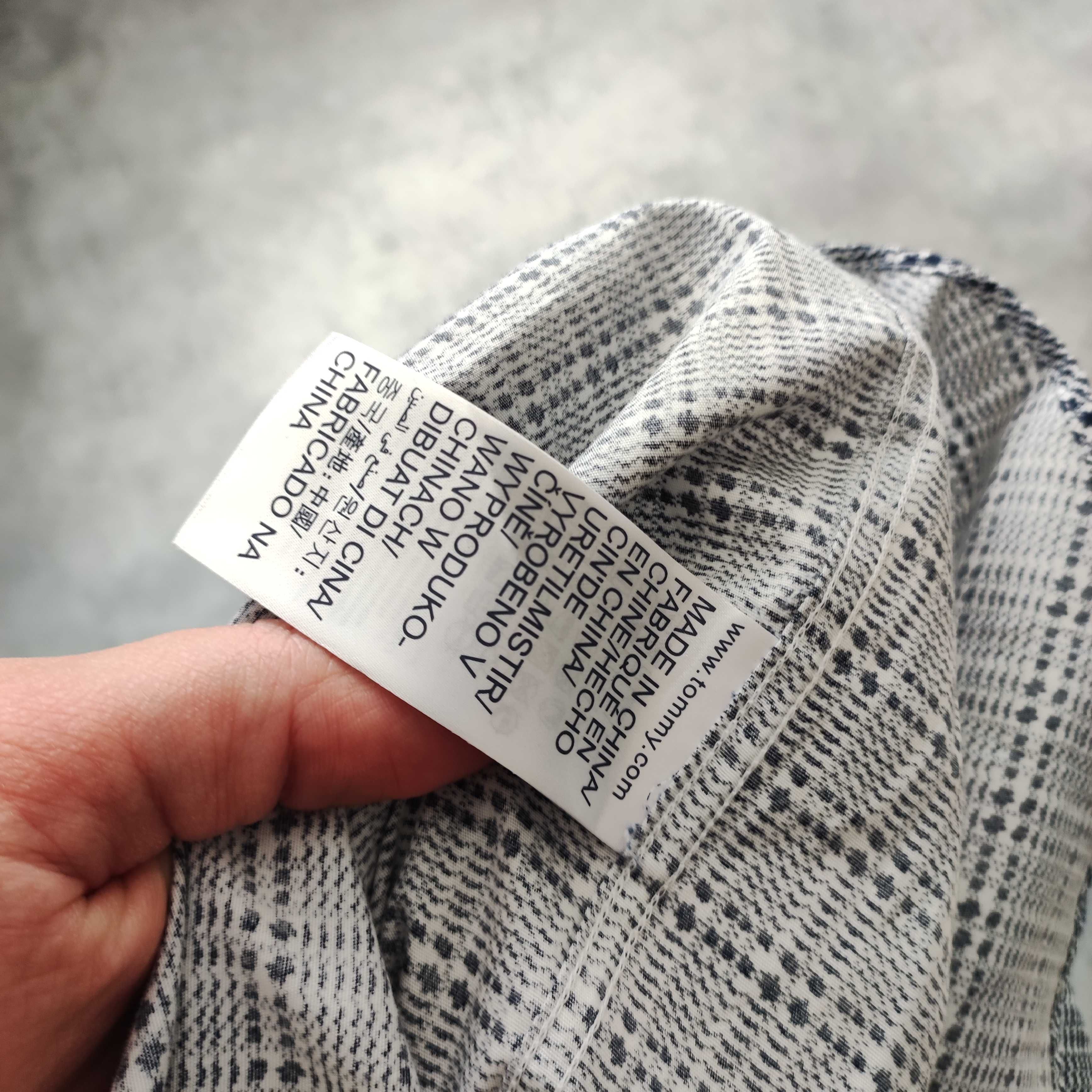 MĘSKA Elegancka PREMIUM Koszula Drobna Kratka Tommy Hilfiger Bawełna