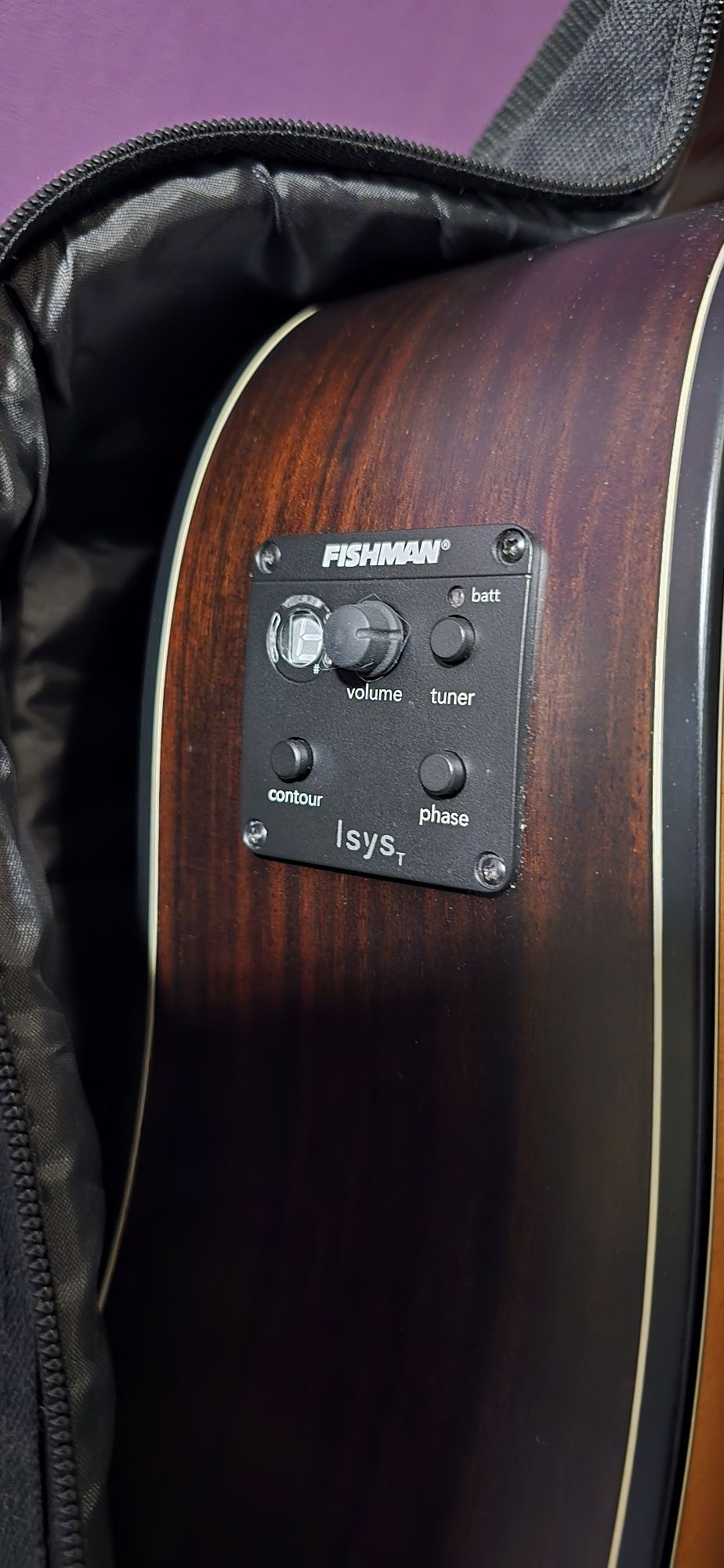 Gitara Morrison Barcelona B1011D M + preamp Fishman Isys+, pokrowiec