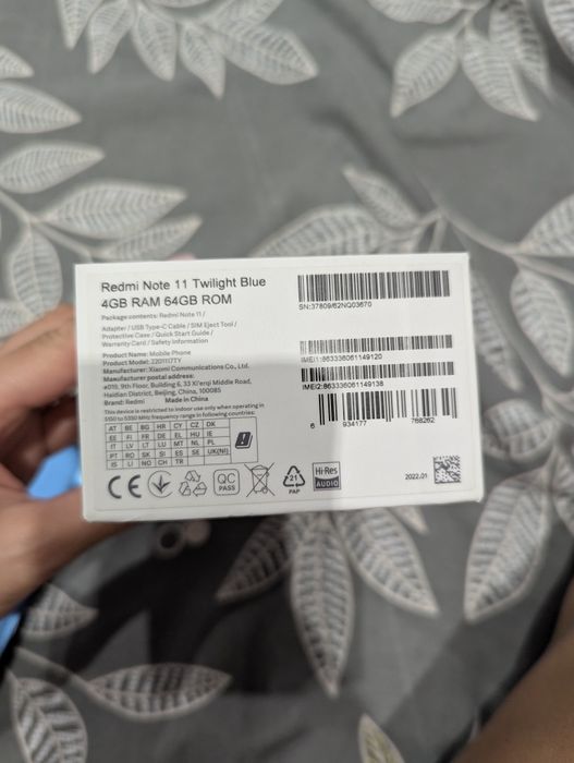 Смартфон Redmi note 11 4/64