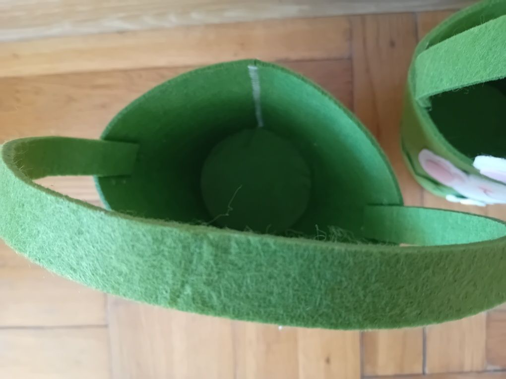 Filcowy koszyczek wielkanocny - 3 szt.
