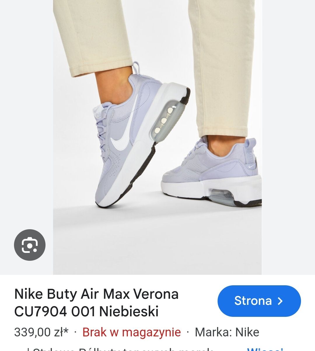 Buty Nike Air Max Verona Ghost Blue rozmiar  38 okazja Sneakers
