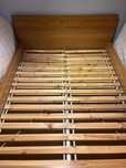 Łóżko rama stelaż IKEA Sultan + materac 160 x 200 / kolor dąb