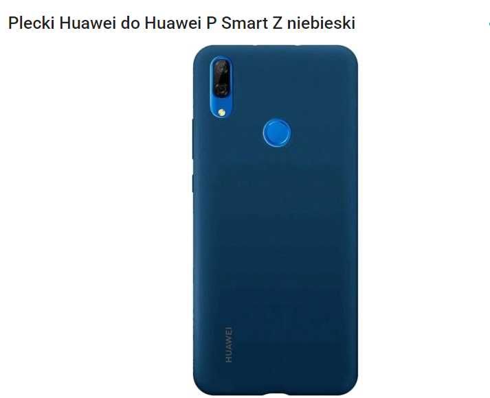 Plecki Huawei do Huawei P Smart Z niebieski