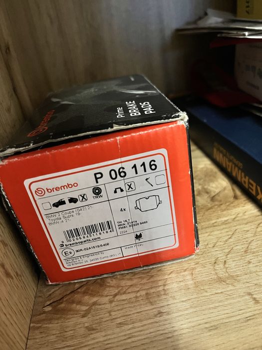 Brembo p06 116 klocki hamulcowe tylne bmw g42 toyota supra 19- bmw i4
