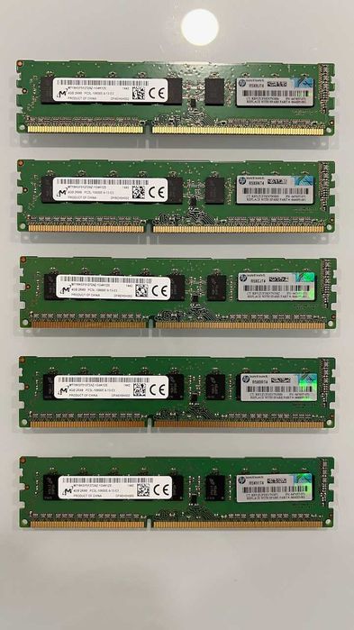 5 DIMMs de Memória RAM HP [4 GB] DDR3 1333 MHz (PCL3-10600E-9-13-E3)