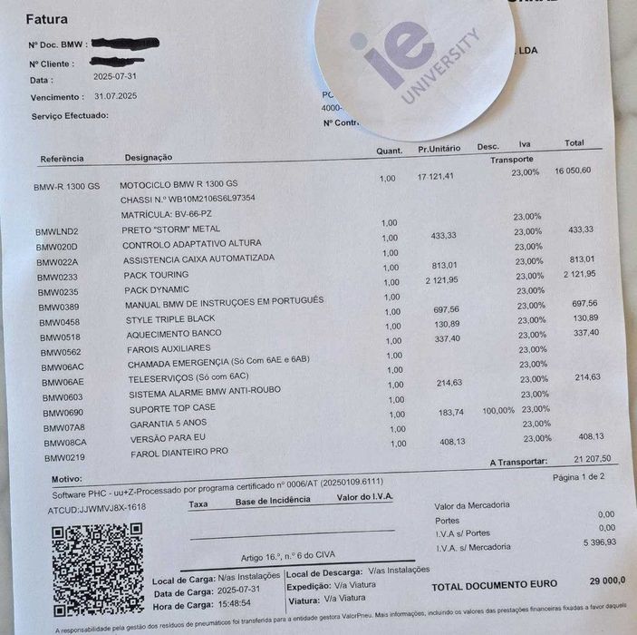 Motorcycled BMW 1300 GS à Venda