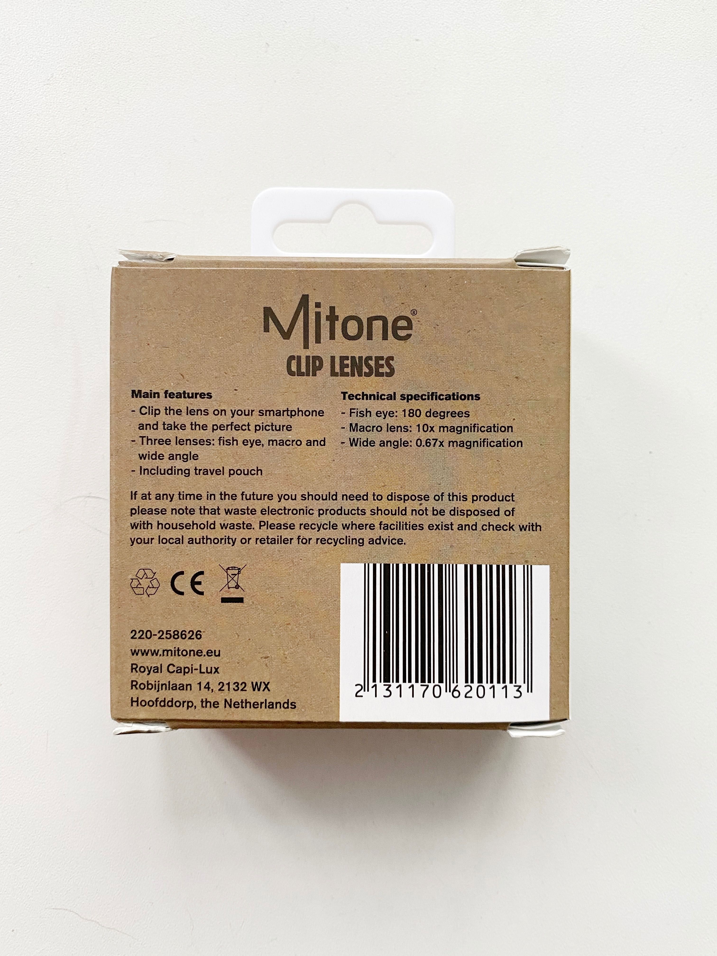 Mitone clip lenses , камери для телефону