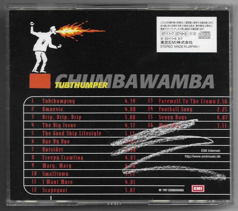 Chumbawamba - Tubthumper - CD JAPAN