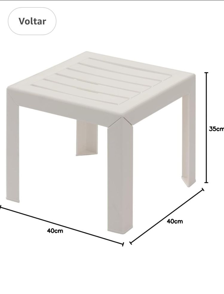 Mesa de apoio branca 15