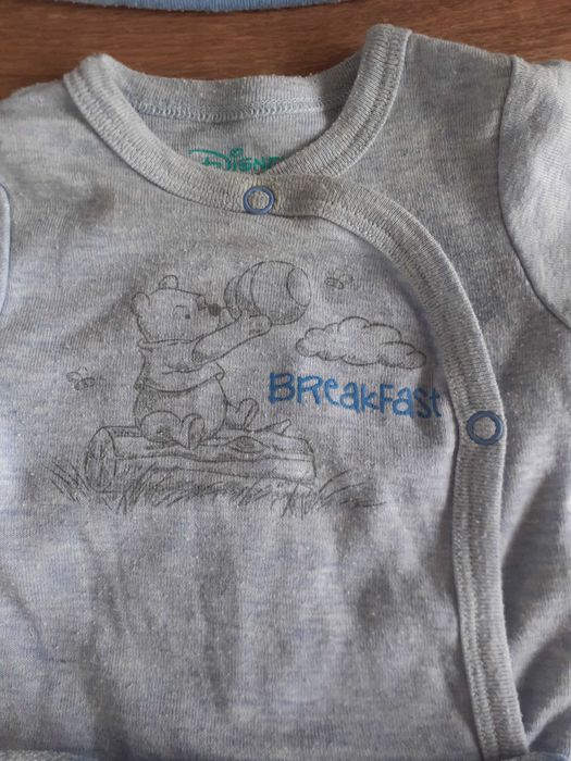 Zestaw Kubuś Puchatek komplet body spodnie czapeczka 3 szt. 62