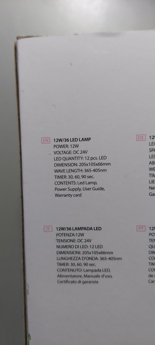 lampa  do paznokci UV