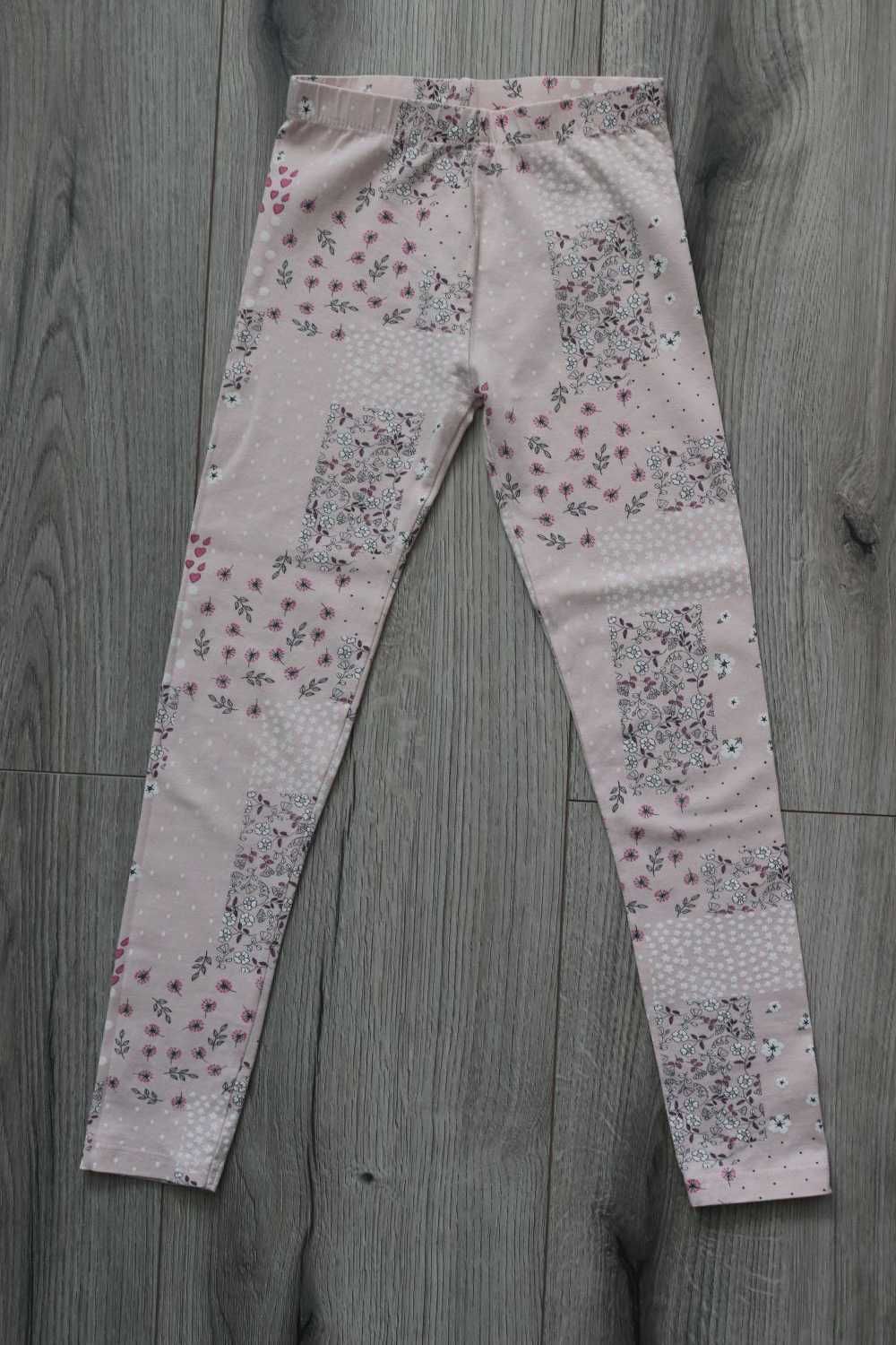 Legginsy, pudrowy róż, r. 134