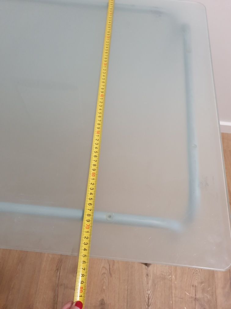 Stół szklany 75x110 wysokość 72cm do domu lub na ogród