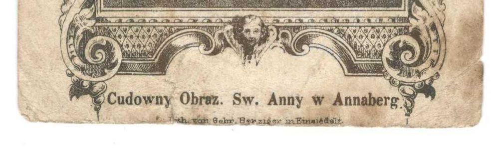 Góra św Anny - Obrazek święty