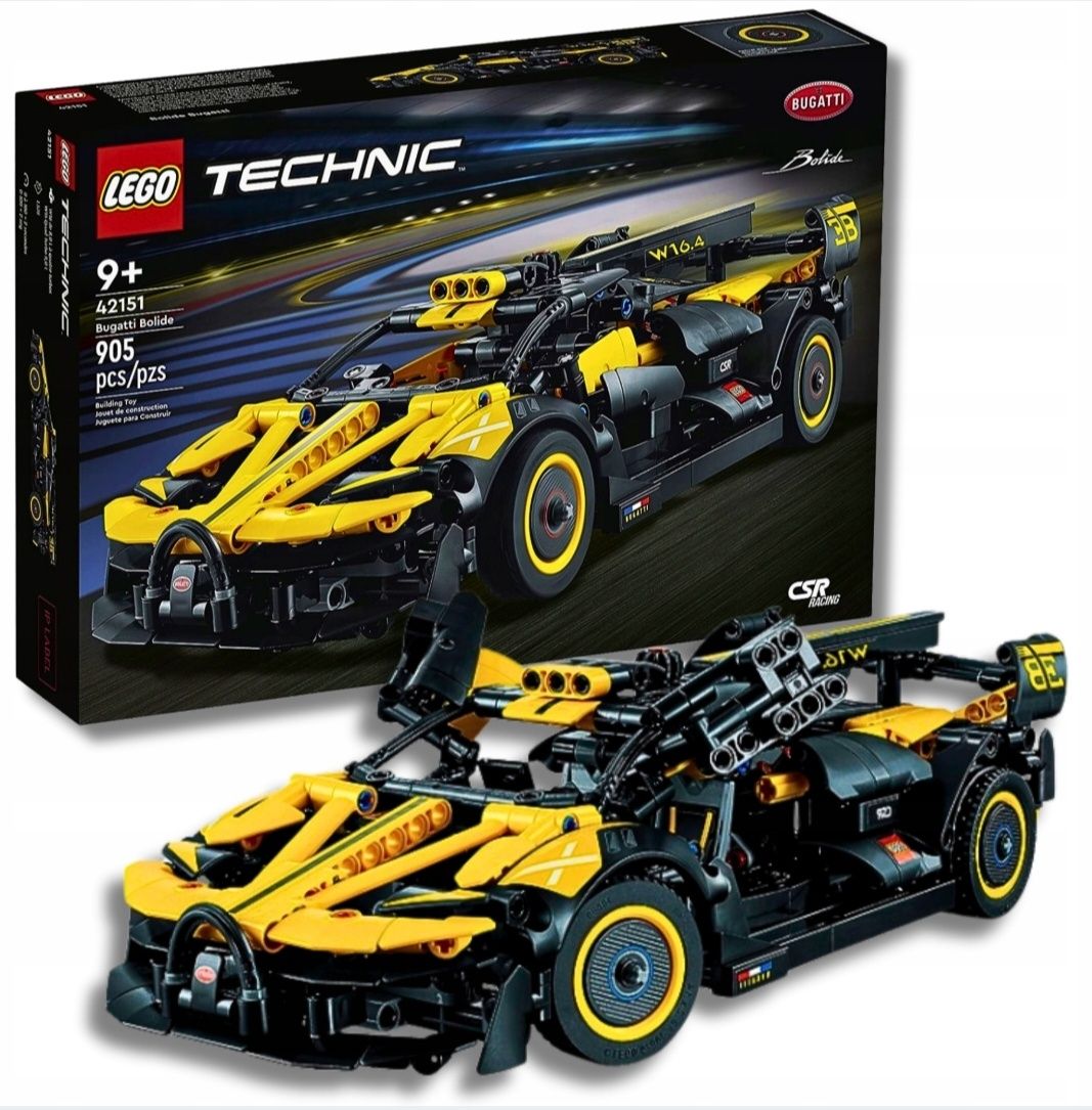 LEGO Technic 42151 Bolid Bugatti formuła racing auto sportowe model
