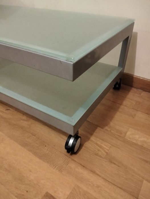 Mesas de apoio vidro fosco