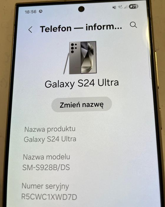Samsung s24 ultra 1 TB na gwarancji Tytan Gray