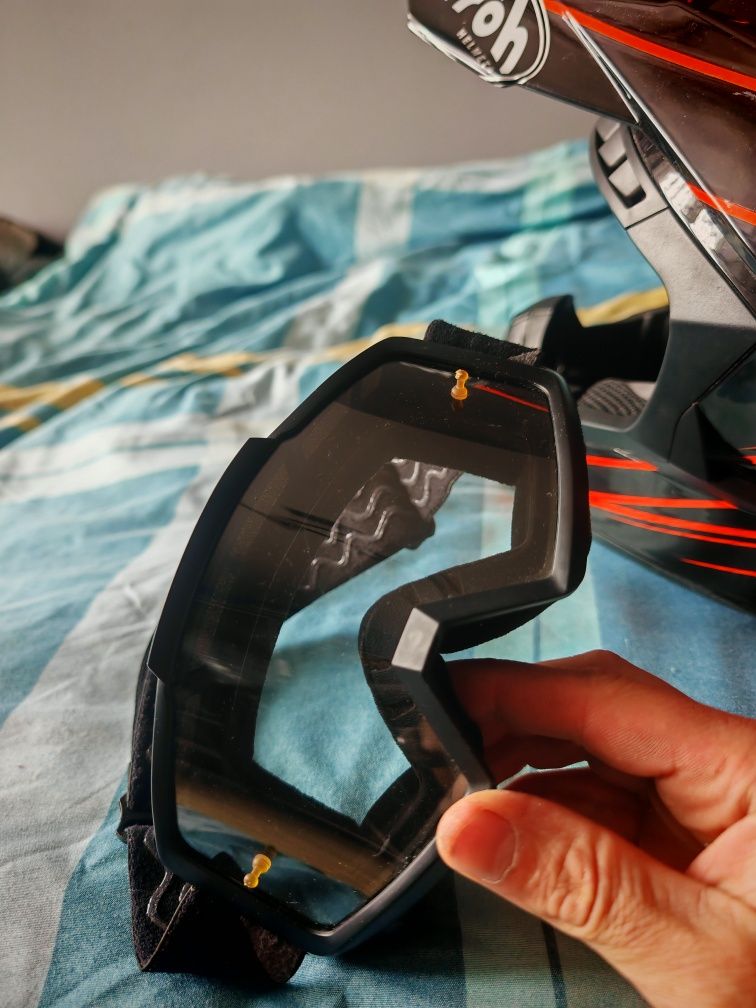 Kask Airoh M + gogle  cross enduro ktm bdb ls2